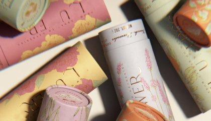 Paper tube labeling machine