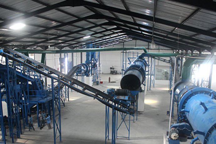 NPK Compound fertilizer Produtcion line with capacity 10,000tons per year installed in 2019  in Sampit Indonesia