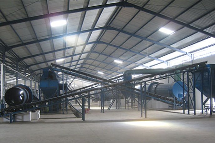 NPK Compound fertilizer Produtcion line with capacity 50,000tons per year installed in 2010 in Surabaya Indonesia