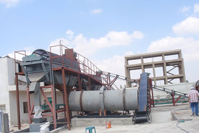 NPK Compound fertilizer Produtcion line with capacity 30,000tons per year installed in 2009 in Egypt 