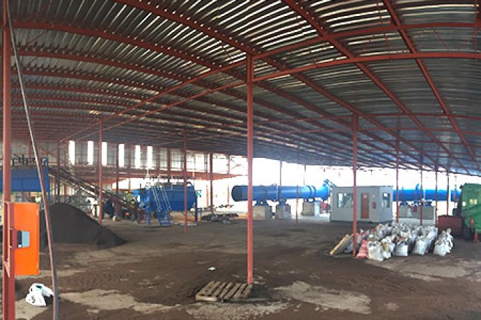 Organic Fertilizer Produtcion line with capacity 30,000tons per year installed in 2016 in Botswana 
