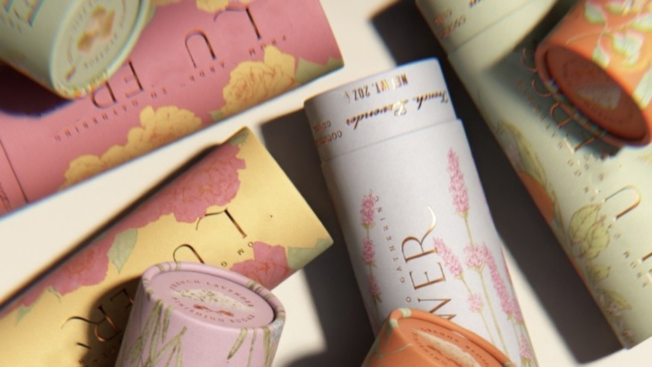 Paper tube labeling machine