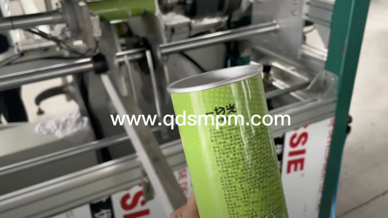 Fully automatic potato chips paper tube production line