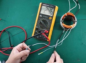 How to measure the quality of the motor stator?
