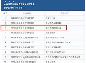 AIP won the sixth batch of single champion enterprises in manufacturing in Shandong Province