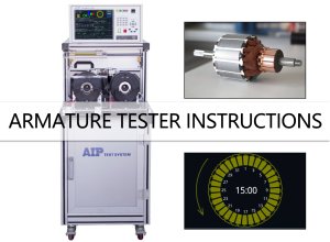 Armature tester instructions