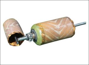 What is a coreless armature rotor?