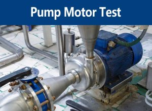 Pump motor test