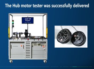 The Hub motor tester was successfully delivered