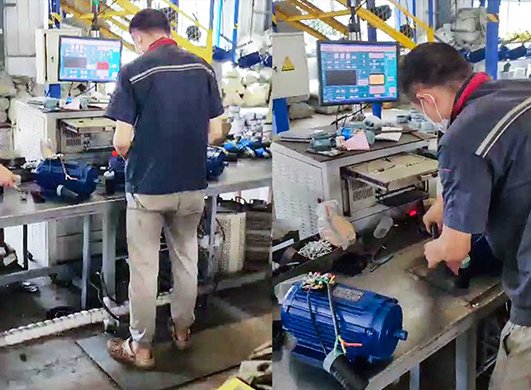 AIP'S three-phase industrial motor tester application site