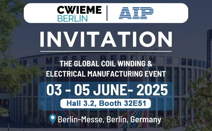 Visit AIP at 2025 CWIEME Berlin from June3-June5