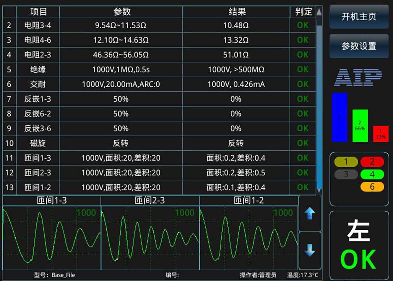 Motor Coil Tester Testing Interface-AIP
