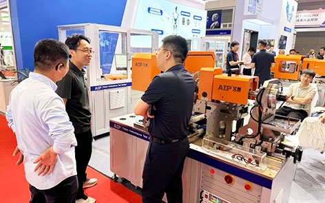 The-AIP-company's-human-shaped-robot-exhibition-site-in-Hangzhou