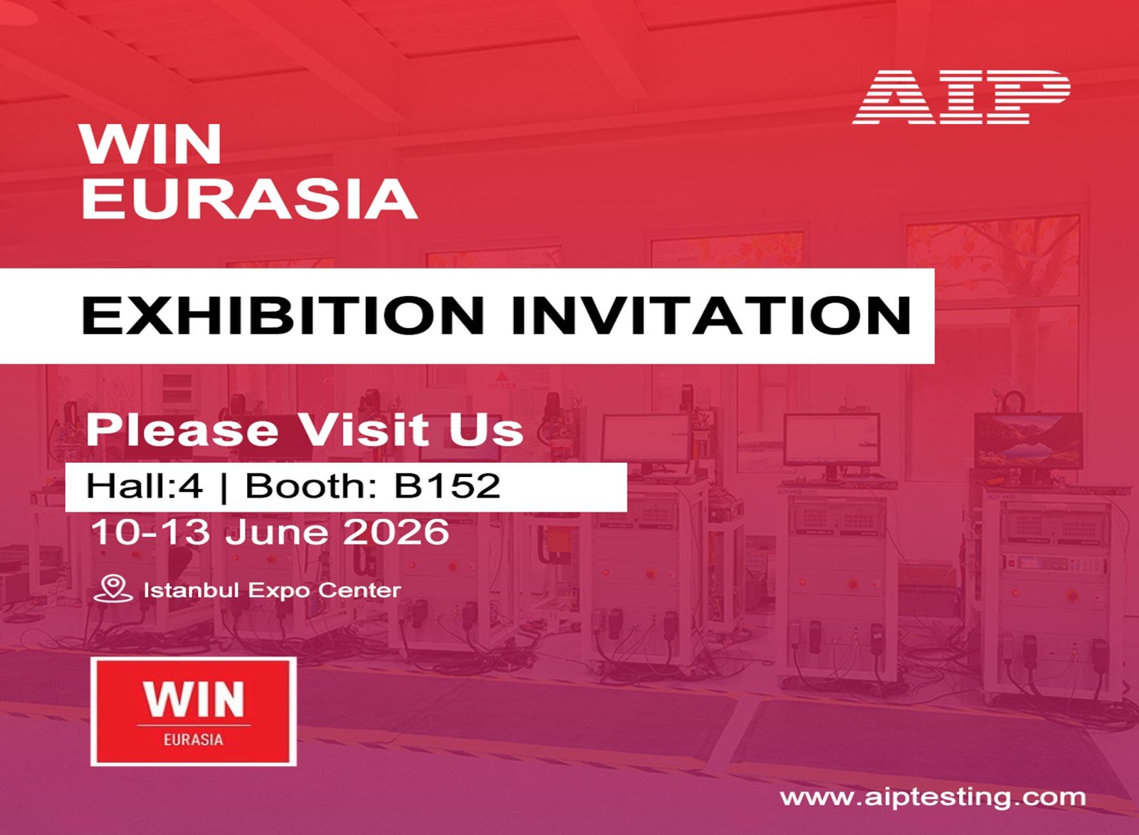 AIP Company WIN EURASIA 2026 Exhibition Invitation Letter