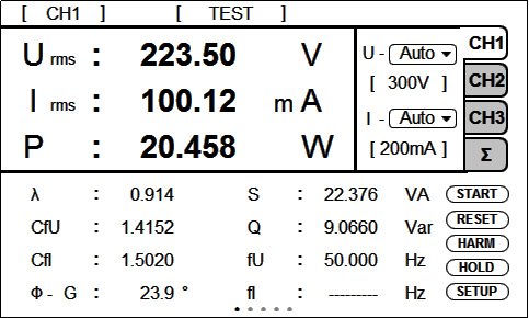 Single-channel measurement