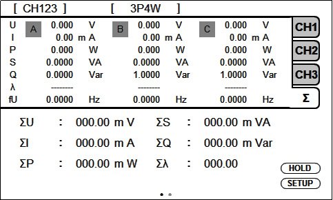 Three-phase measurement
