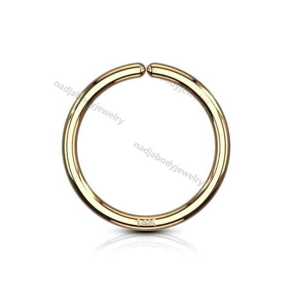 14K Gold Nose Hoop