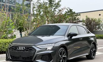 Audi A3L 2022 model, gray, 35 TFSI, stylish sports 