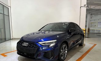 Audi A3, 2023 model, blue, A3L Limousine 35 TFSI, sporty-styled version 