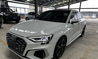 Audi A3 2022 model, Sportback white, 35 TFSI, sporty style  