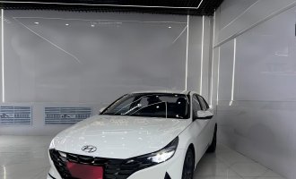 2023  Hyundai Elantra, white, 1.5L CVT, GLS Premium Edition 
