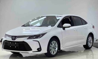 Toyota Corolla 2023, white, 1.2T, premium version (leather seats + seat heating) 
