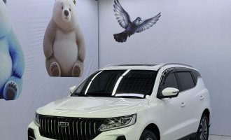 Geely Vision X6, white color, 2021 model, PRO 1.4T, automatic transmission, premium version