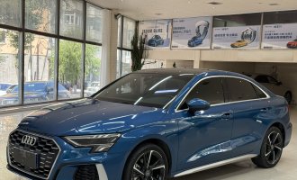 Audi A3 2022 model, A3L, blue, sedan, 35 TFSI, sporty style