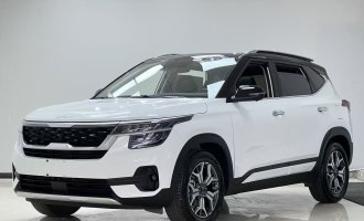 Kia KX3 2021, white color, 1.5L CVT, SUV version (heated seats)  