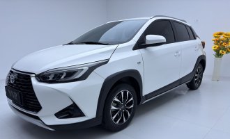 Toyota YARiS L, white color, 2022 model, 1.5 CVT, "Leader Plus" version  