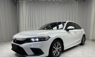 Honda Civic, white color, 2022 model year, 180TURBO CVT, Shangqing version  