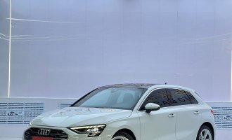 Audi A3 Sportback in white, 2023 model, Sportback, 35 TFSI, a stylish and elegant option