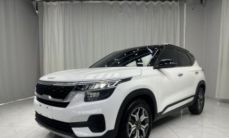 Kia KX3, white color, 2021 model year, 1.5L CVT, upgraded version  