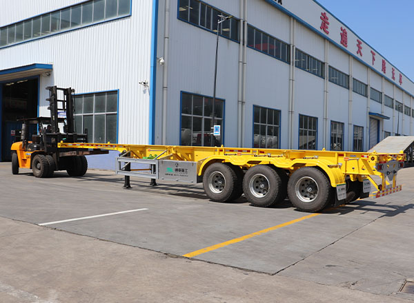 Container transportation semi -trailer