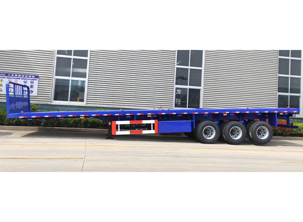 Flat semi-trailer