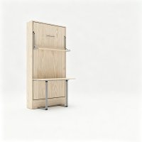 motorized wall bed with desk