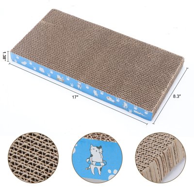 Blue Border Square Cat Scratching Board