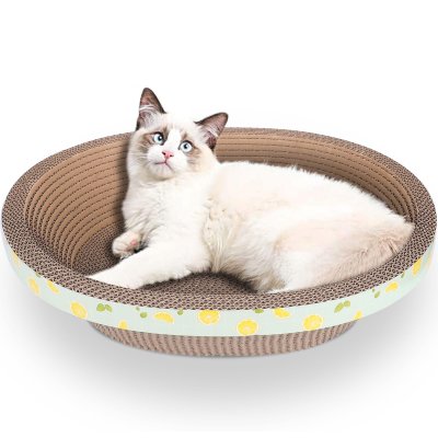 Oval Green Edge Cat Scratching Board