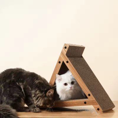Multi-Sided Triangular Cat Scratching Board Available