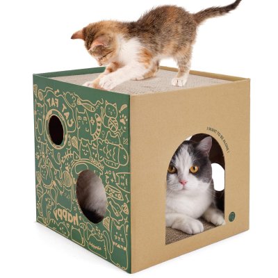 Corrugated Square Cat Litter Scratching Board