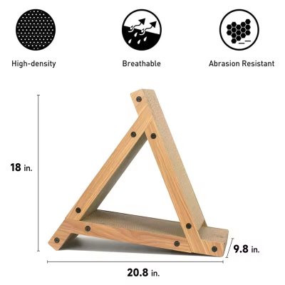 Triangular Corrugated Cat Scratching Board