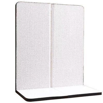 Multi-Functional L-Shaped Cat Scratching Board(White)