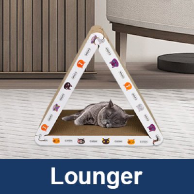 Spliced Triangle Durable Cat Scratch Board