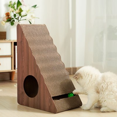 Wave Triangle Cat Scratcher Board