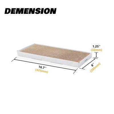 Square Cat Scratching Pad With White Edge