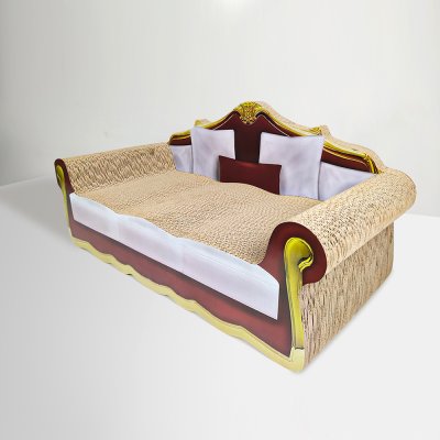 Sofa-style cat scratching post 