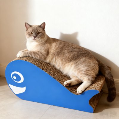 Whale-Shaped Cat Scratcher