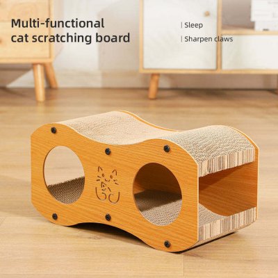 Tunnel Shaped Cat Scratcher | Sustainable Cardboard Cat Scratch Toy