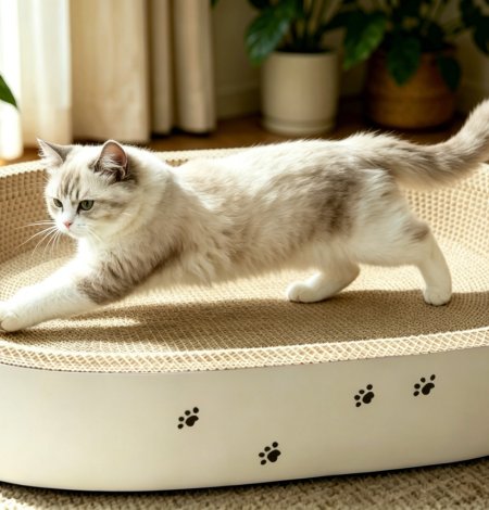 OVAL CAT SCRATCHER BED – SPACIOUS, MODERN & DURABLE