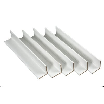 L-Shaped White Printed Paper Corner Protection Strip